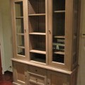 eiken vitrinekast T187