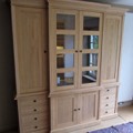 eiken vitrine kast T191