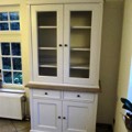 eiken kast vitrine