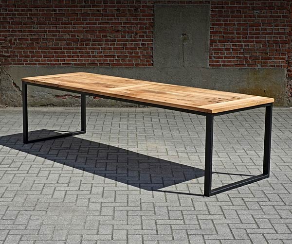 tafel-metaal-eiken-T168