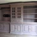 eiken vitrinekast T190