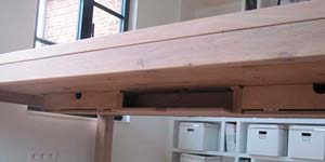 hout-werktafel