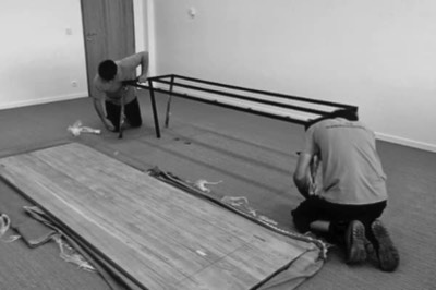 montage houten tafel